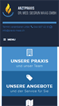 Mobile Screenshot of praxis-maas.ch